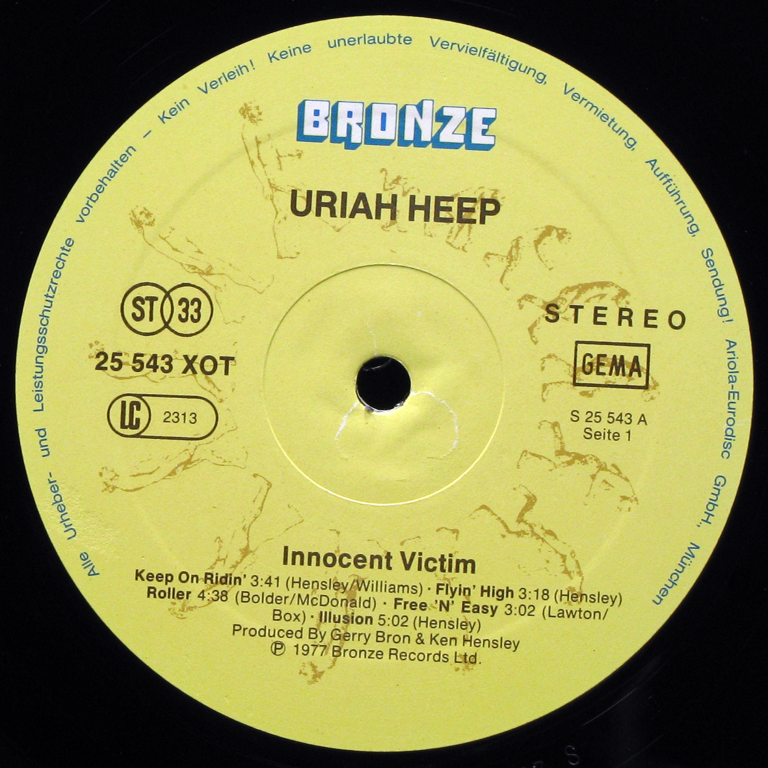 LP Uriah Heep — Innocent Victim фото 2