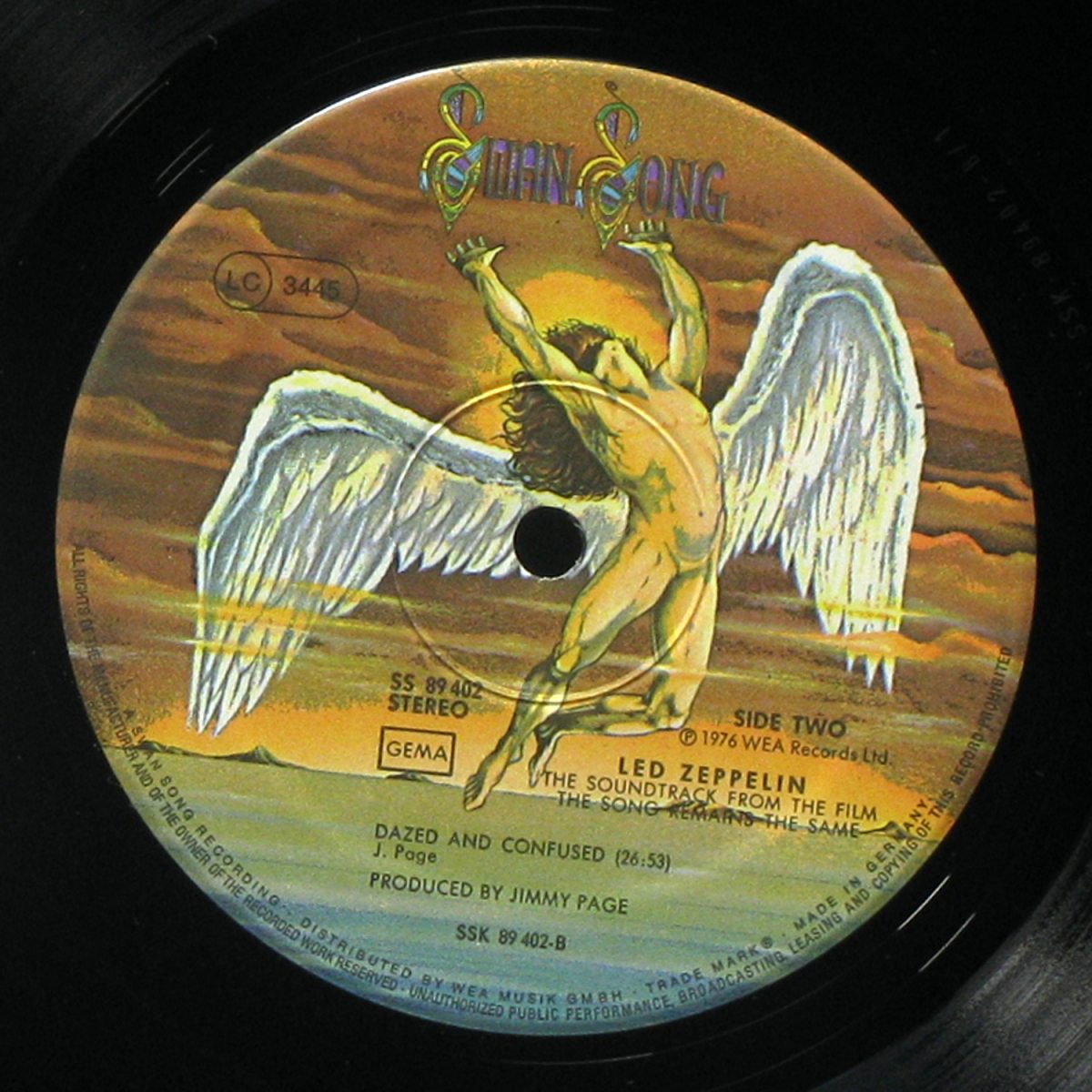 LP Led Zeppelin — Soundtrack From The Film The Song Remains The Same (2LP,  coverbooklet) фото 6