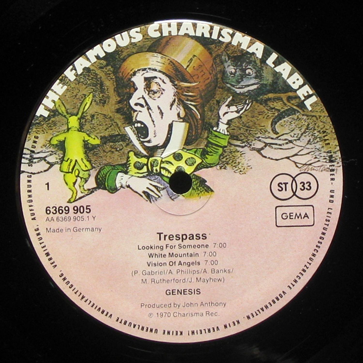 LP Genesis — Trespass фото 2