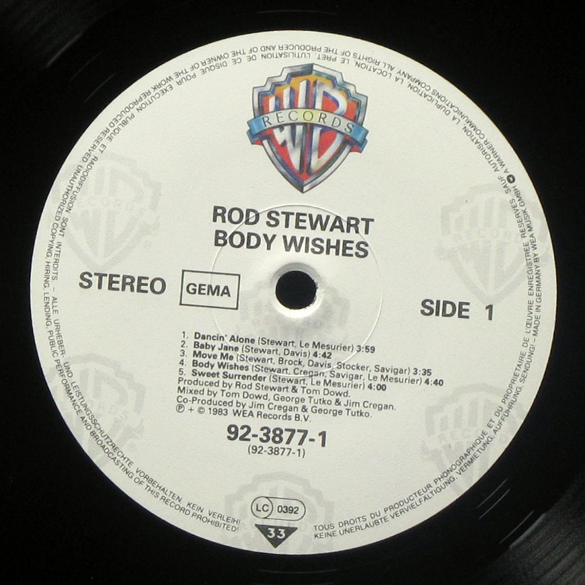 LP Rod Stewart — Body Wishes фото 2