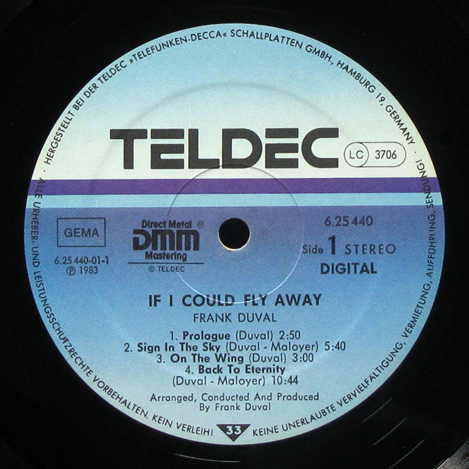 LP Frank Duval — If I Could Fly Away фото 2