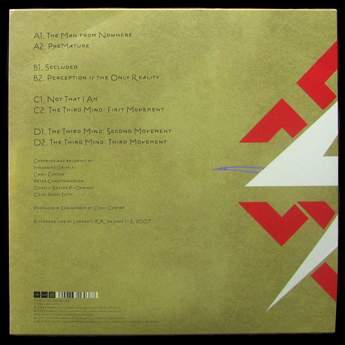 LP Throbbing Gristle — Third Mind Movements (2LP) фото 2