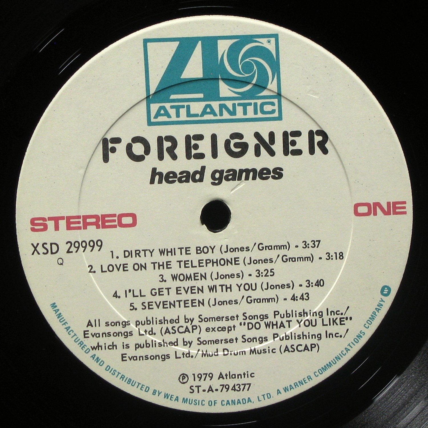 LP Foreigner — Head Games фото 3