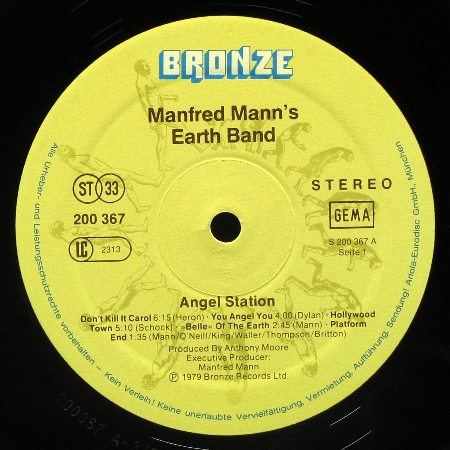 LP Manfred Mann's Earth Band — Angel Station (+ poster) фото 3