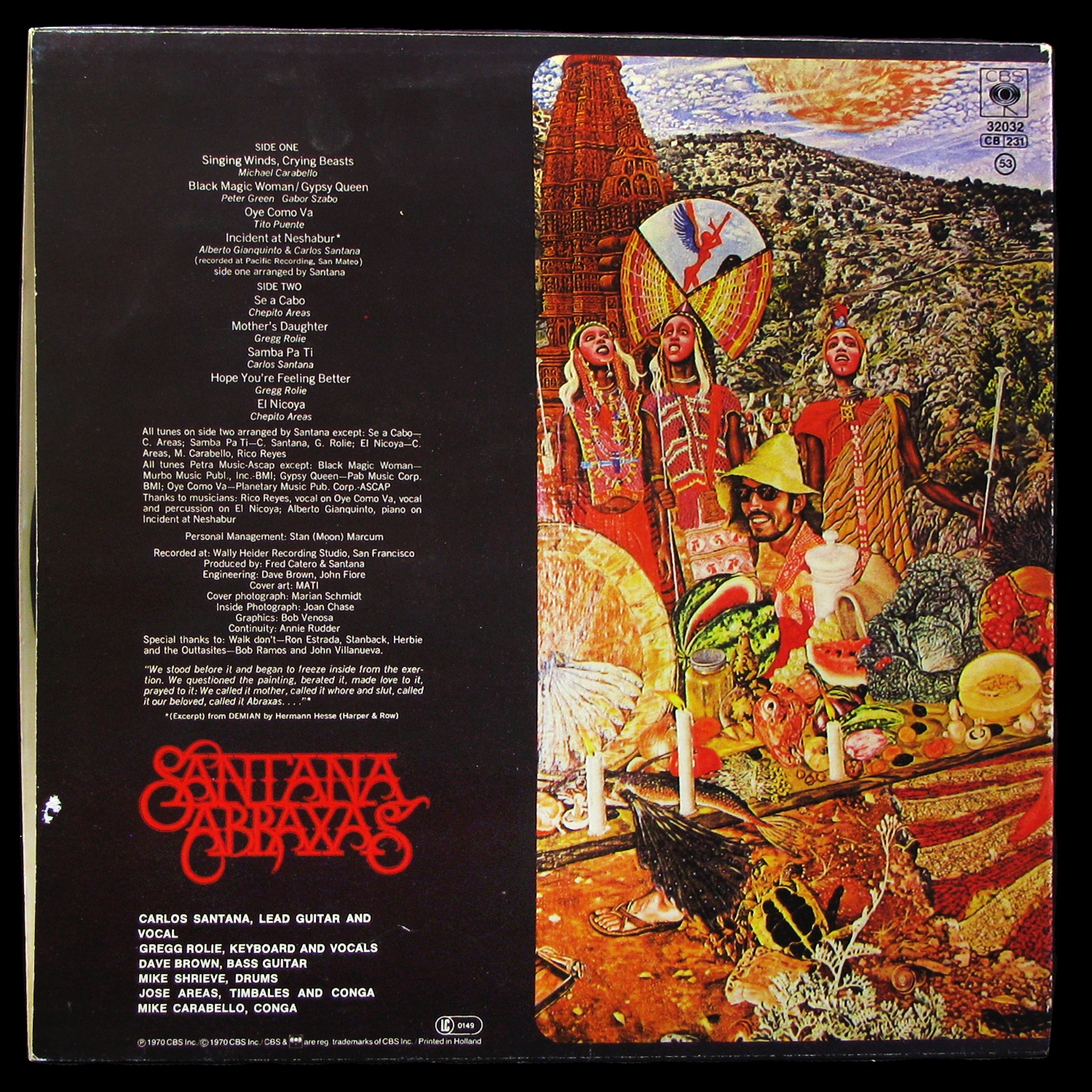 LP Santana — Abraxas фото 2