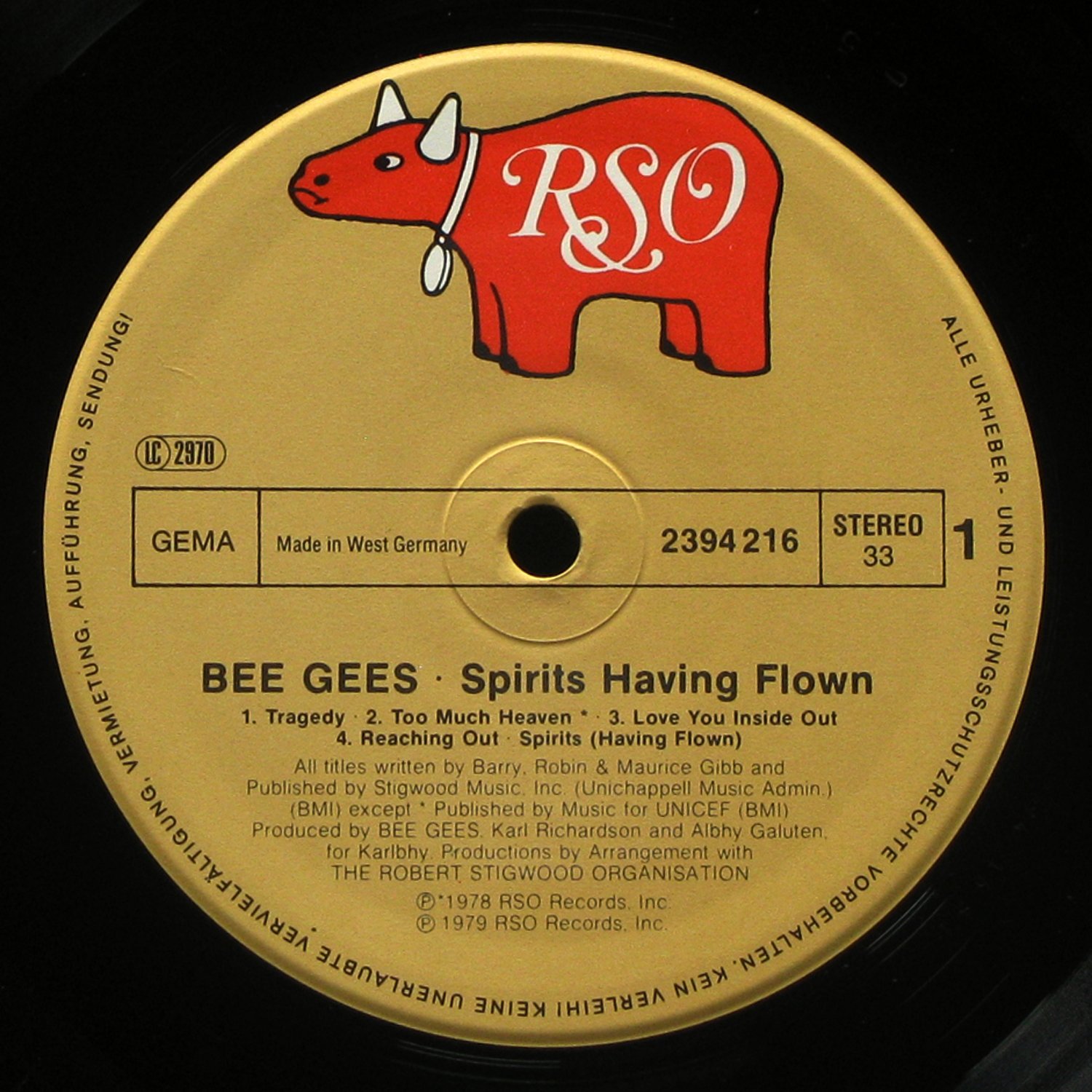 LP Bee Gees — Spirits Having Flown фото 3