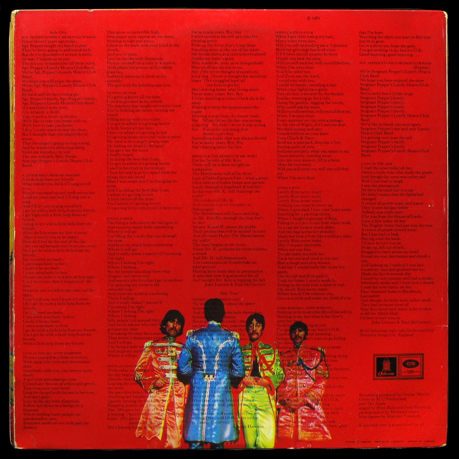 LP Beatles — Sgt. Pepper's Lonely Hearts Club Band фото 3