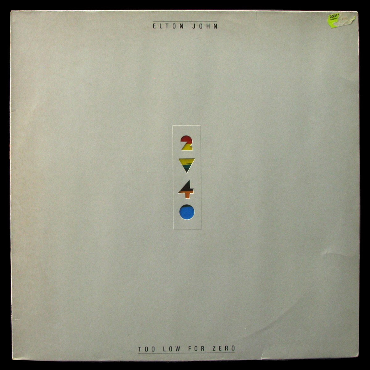 LP Elton John — Too Low For Zero фото