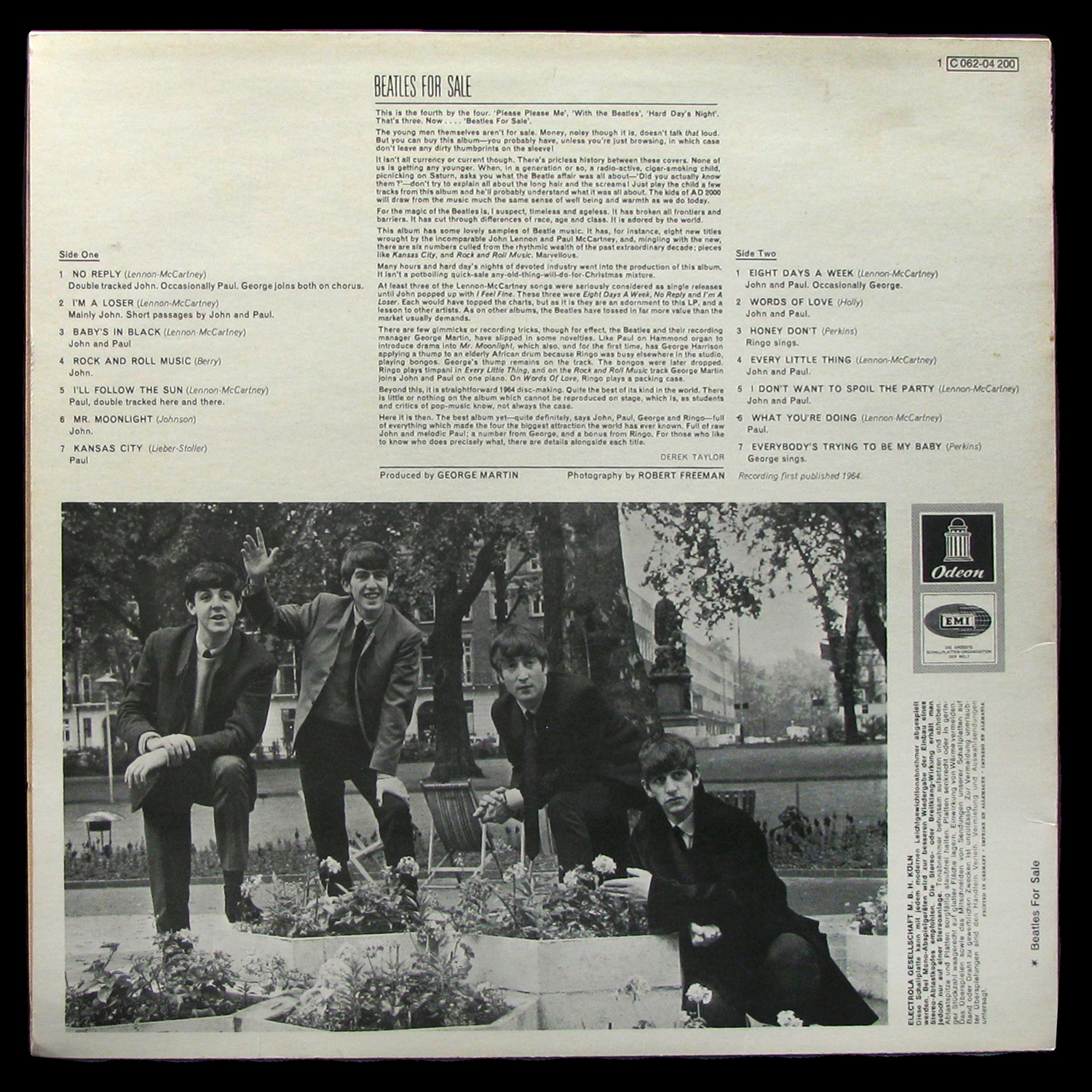 LP Beatles — Beatles For Sale фото 2