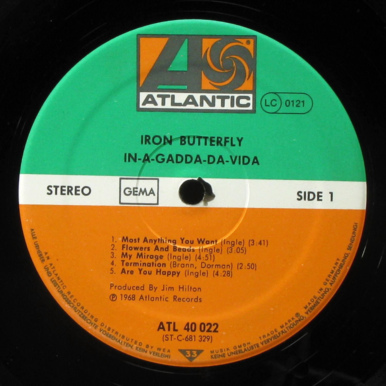 LP Iron Butterfly — In-A-Gadda-Da-Vida фото 2