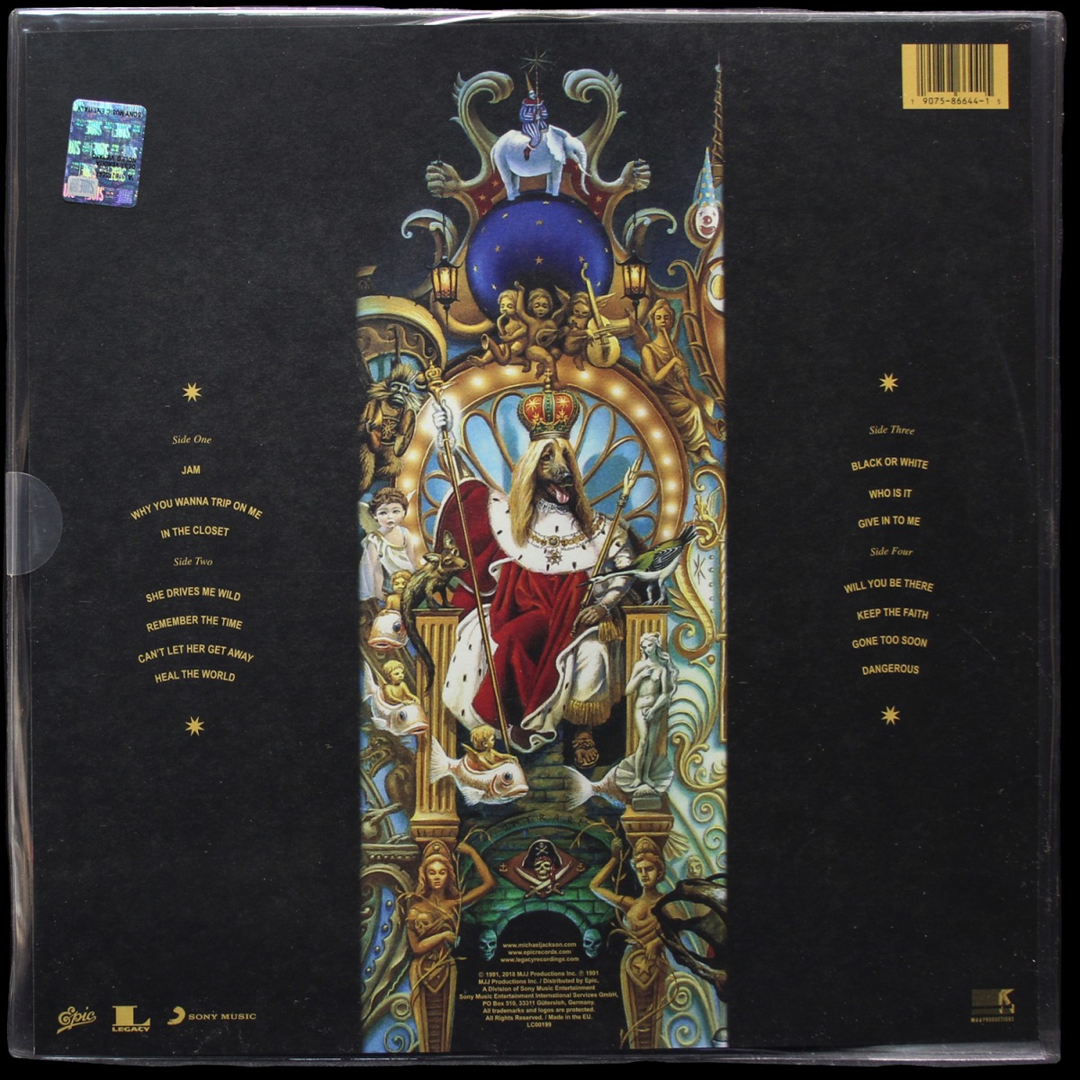 LP Michael Jackson — Dangerous (2LP,  picture disc) фото 2