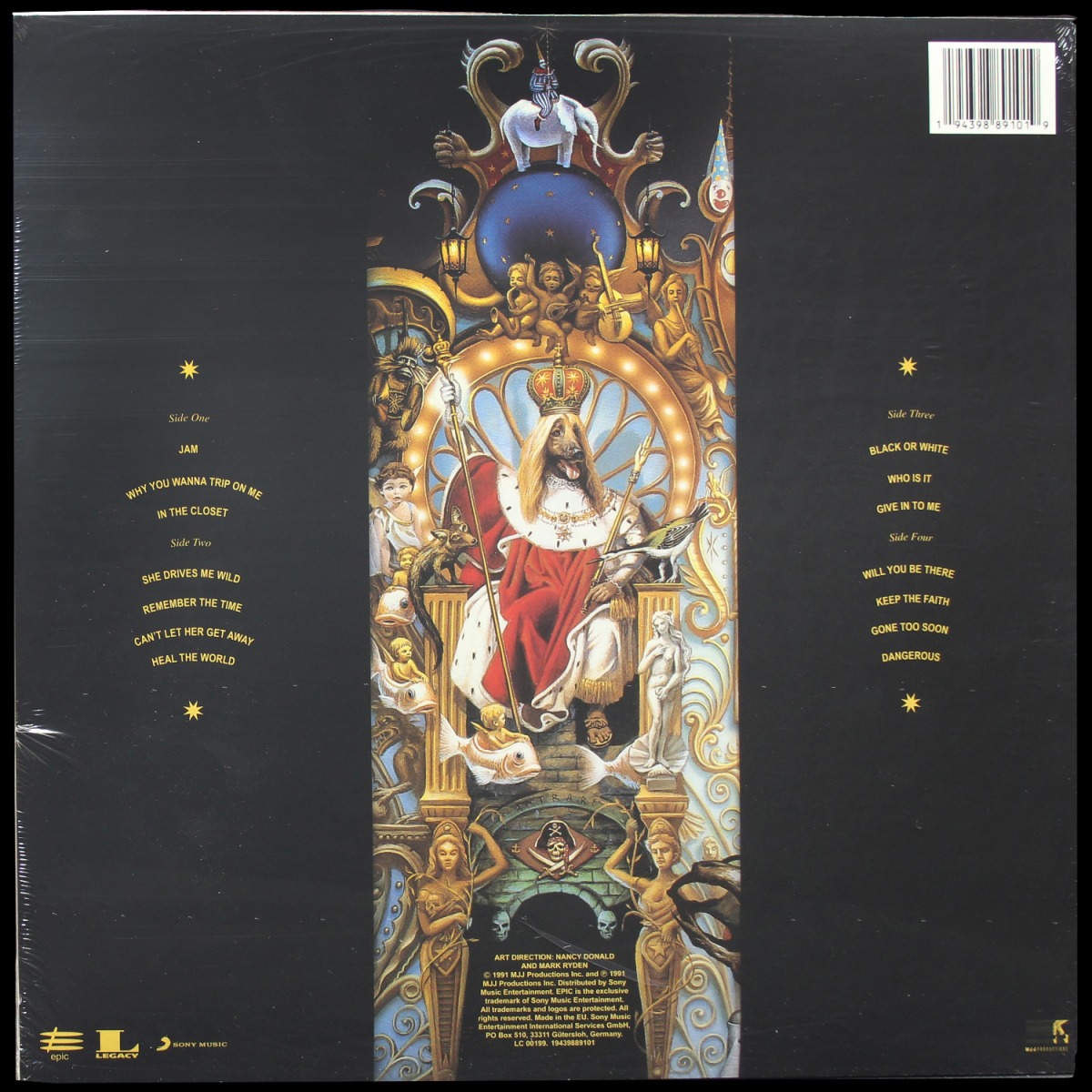 LP Michael Jackson — Dangerous (2LP,  coloured vinyl) фото 2