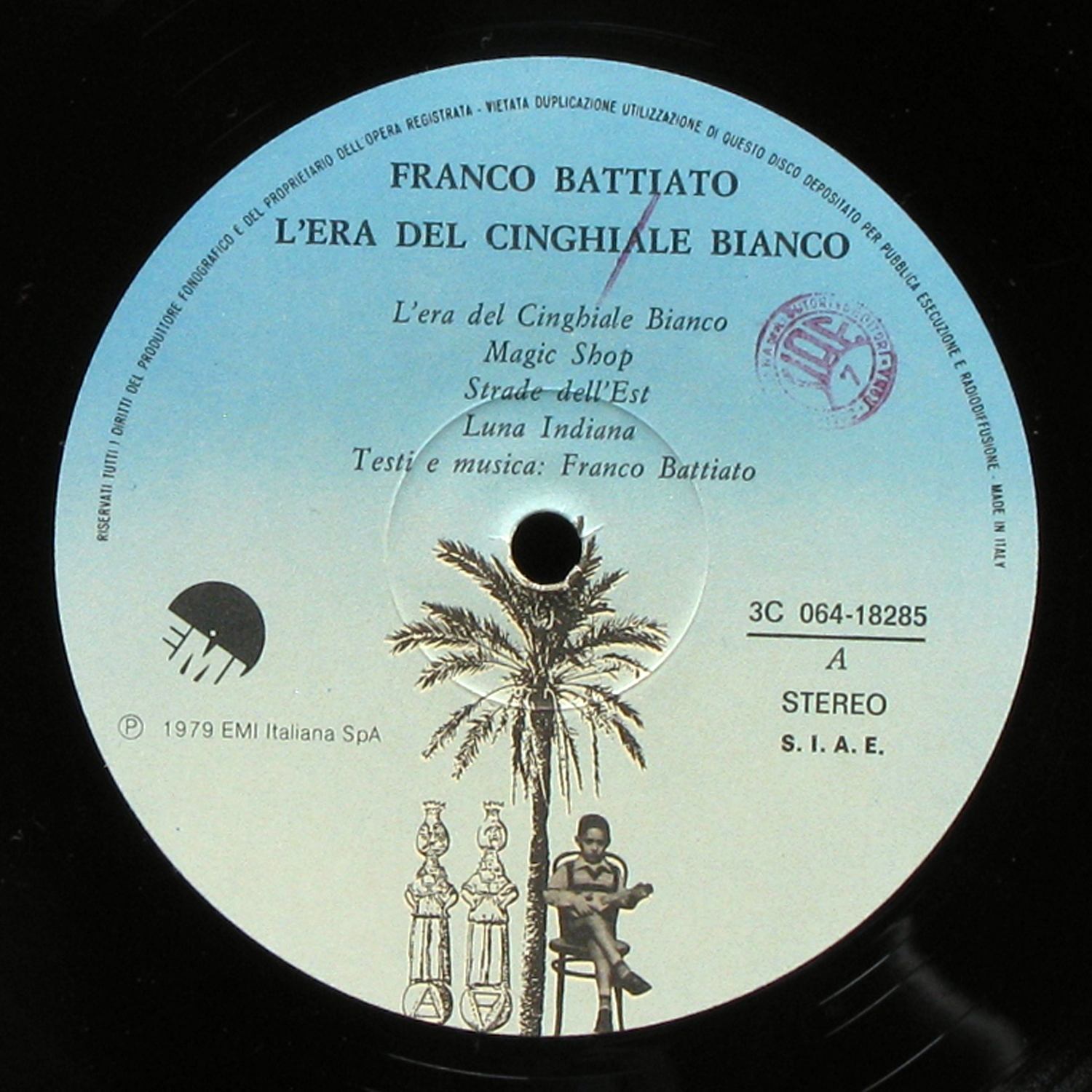 LP Franco Battiato — L'Era Del Cinghiale Bianco фото 2