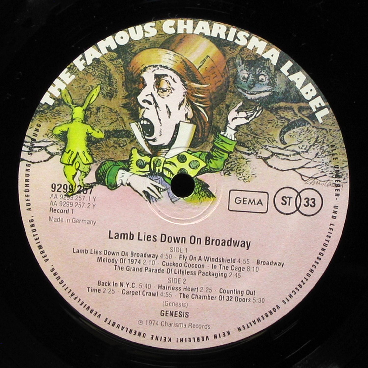 LP Genesis — Lamb Lies Down On Broadway (2LP) фото 3