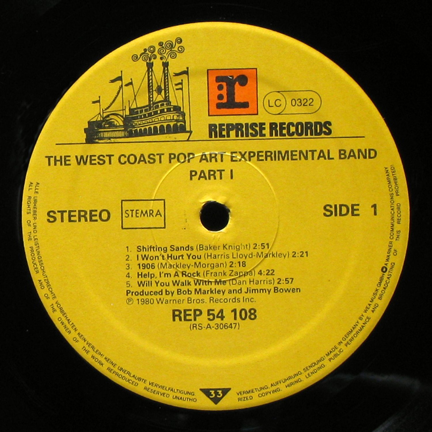 LP West Coast Pop Art Experimental Band — Part One фото 2