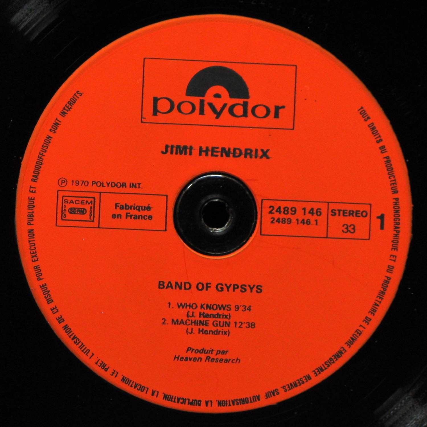 LP Jimi Hendrix — Band Of Gypsys фото 3