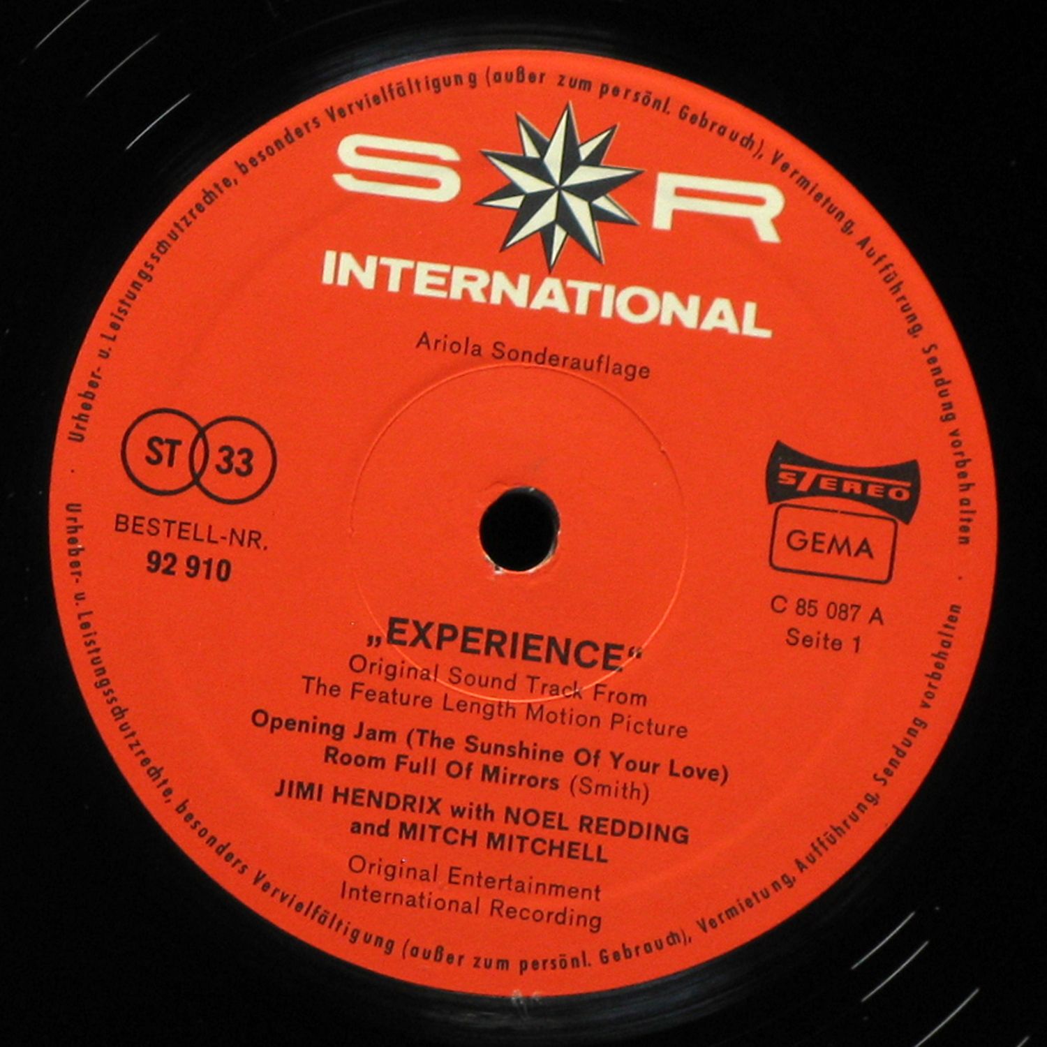 LP Jimi Hendrix — Experience OST фото 3