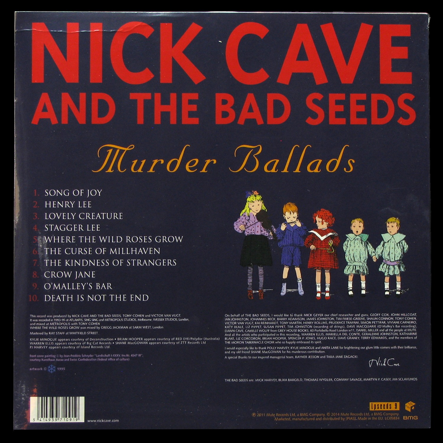 LP Nick Cave & The Bad Seeds — Murder Ballads (+ single) фото 2