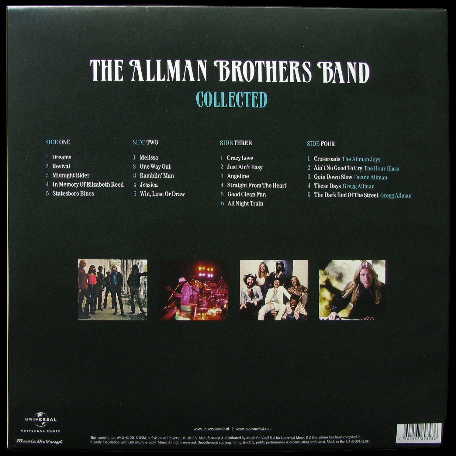 LP Allman Brothers Band — Collected (2LP) фото 2