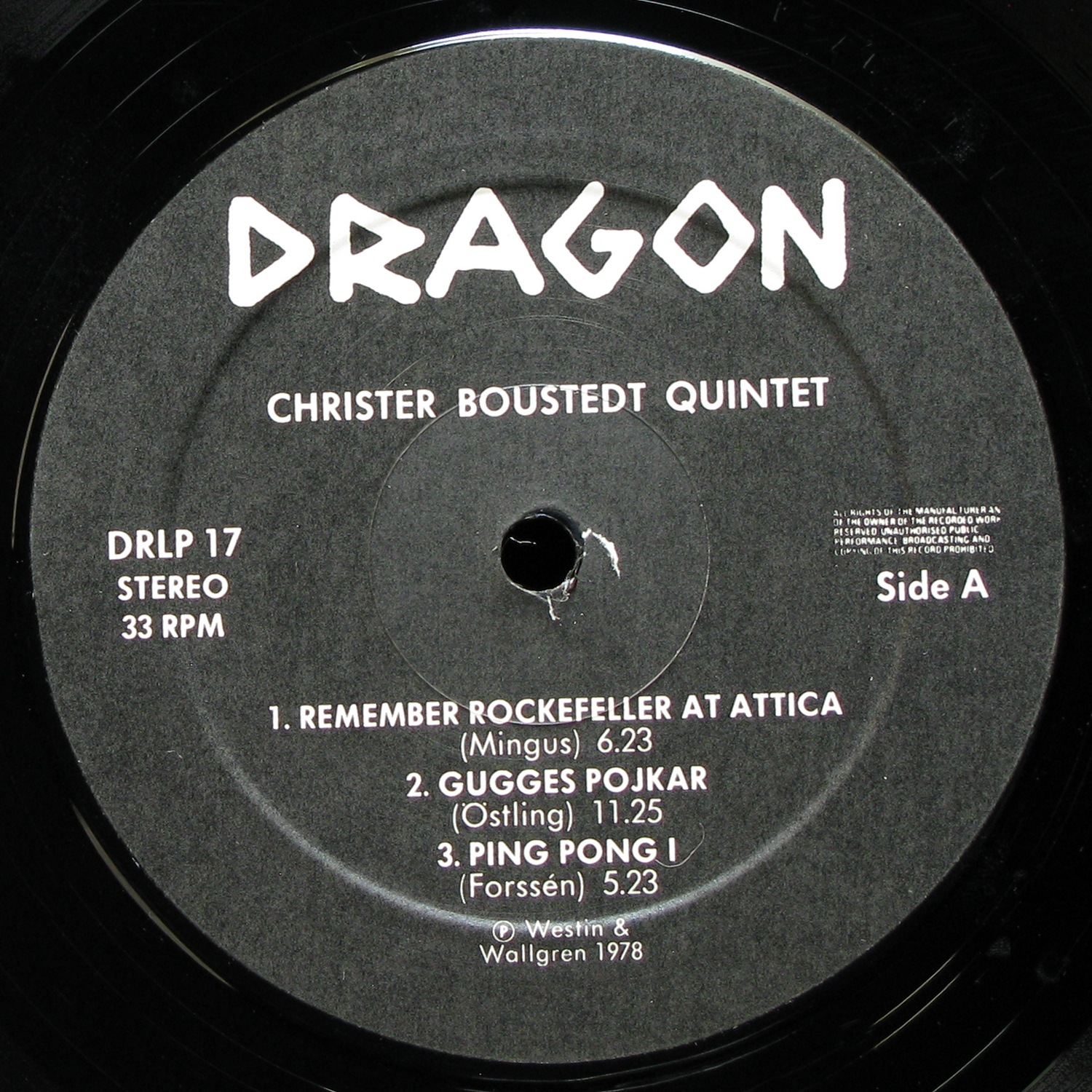 LP Christer Boustedt Quintet — Christer Boustedt Quintet фото 2