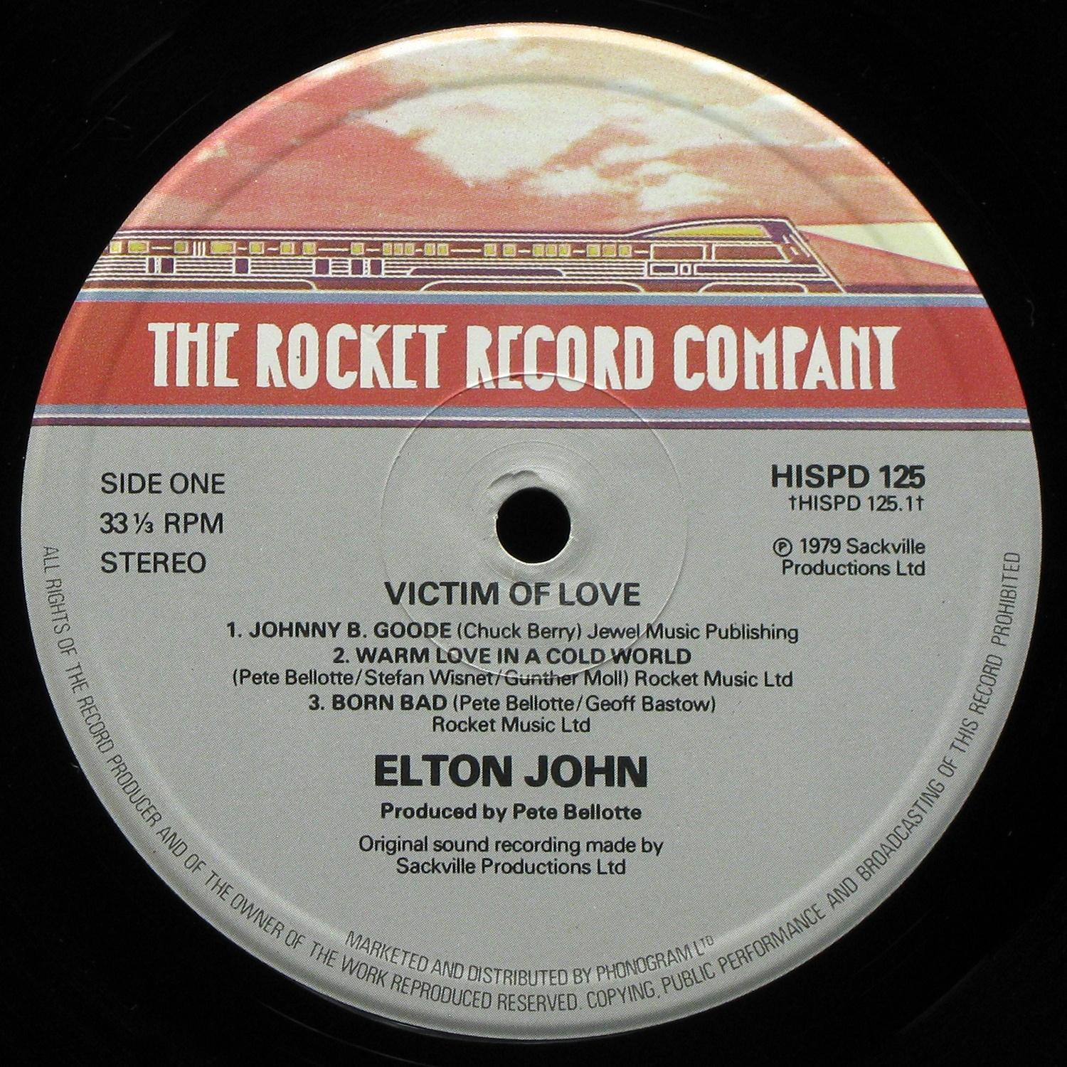 LP Elton John — Victim Of Love фото 2