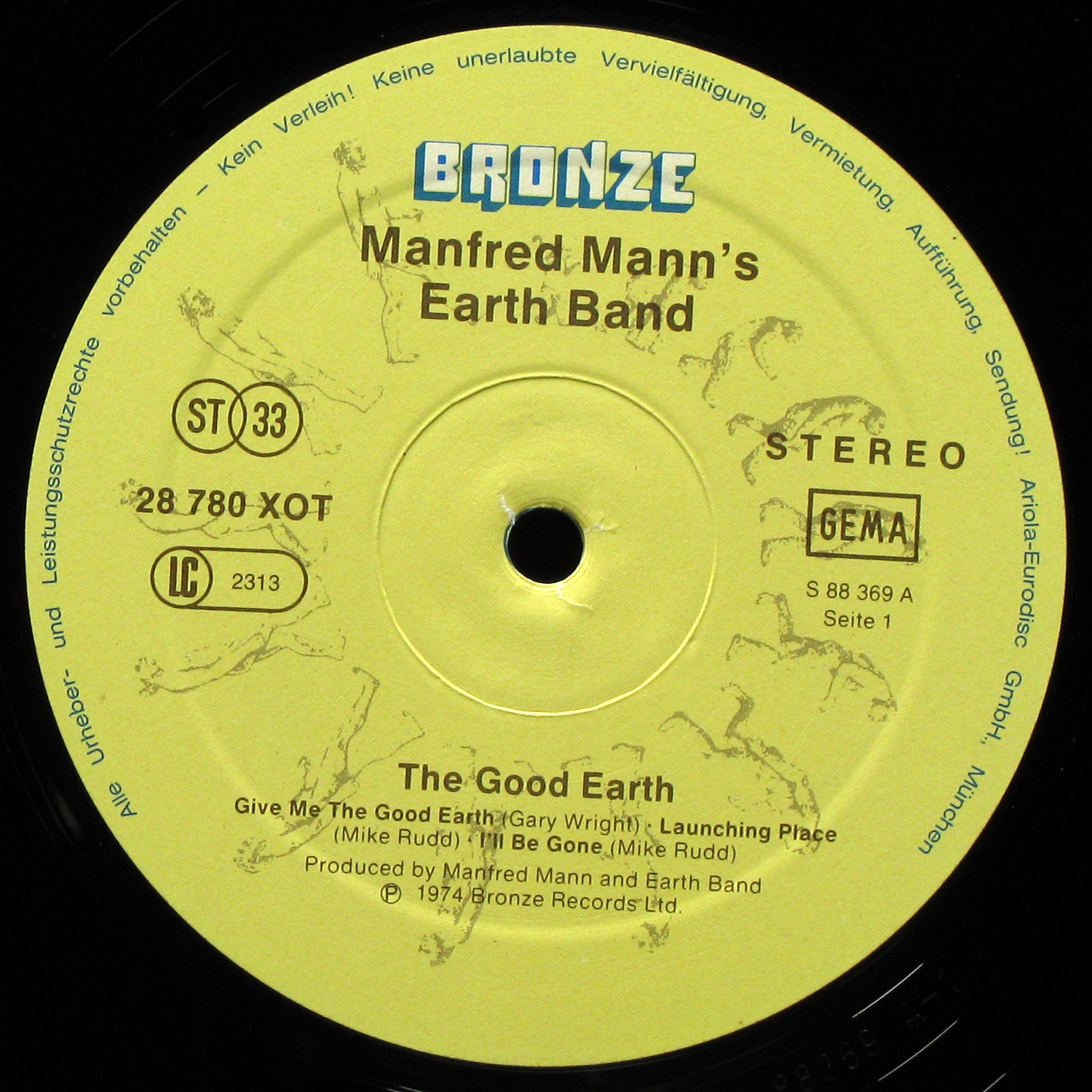 LP Manfred Mann's Earth Band — Good Earth фото 2