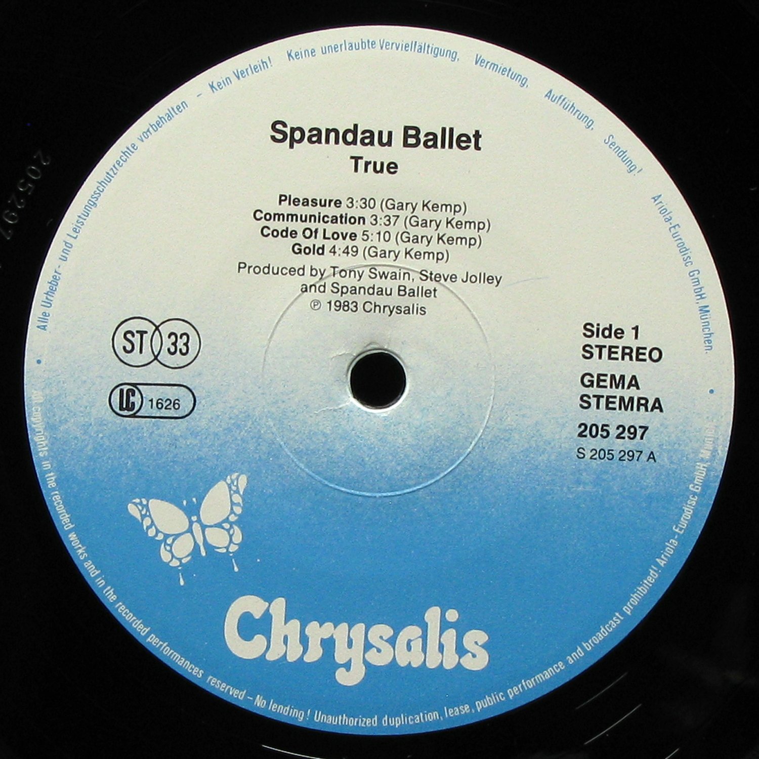 LP Spandau Ballet — True фото 2