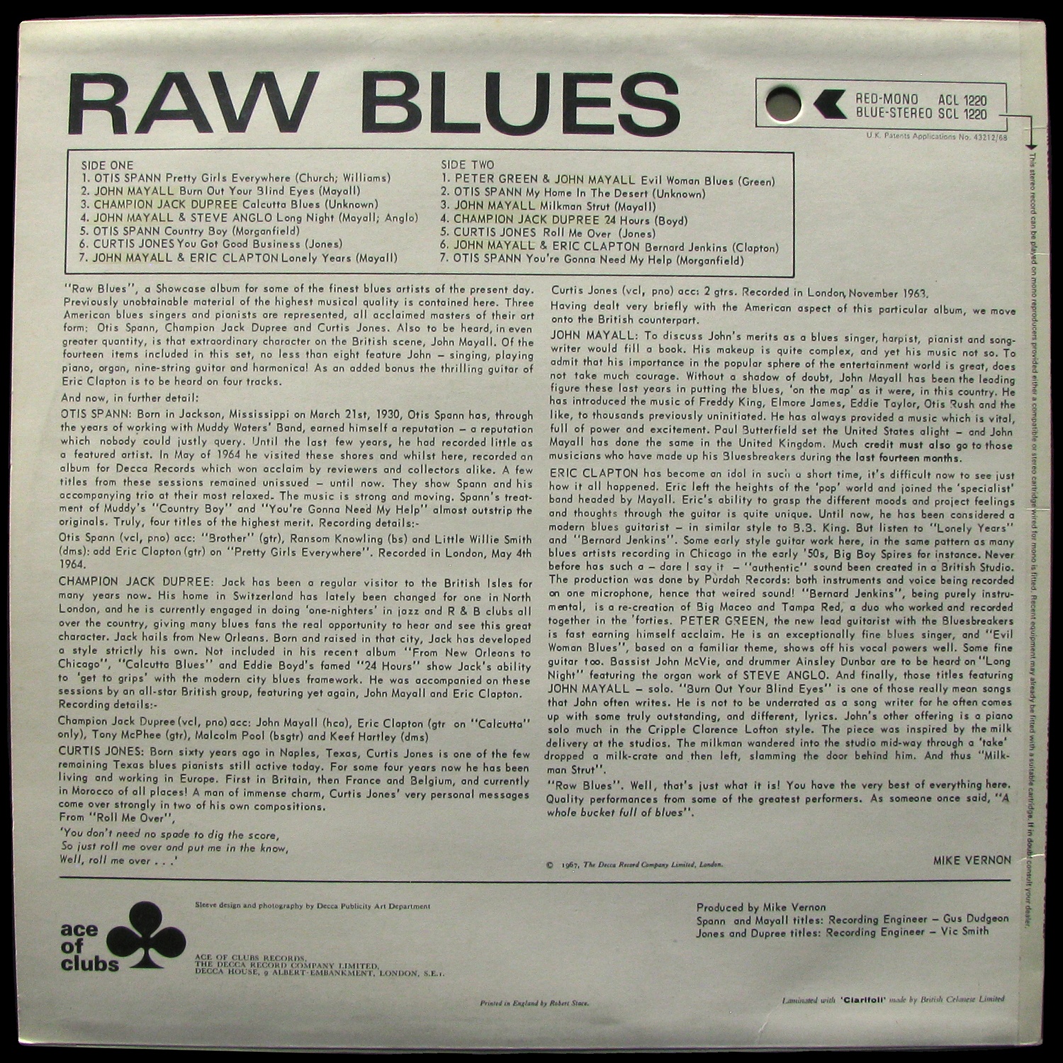 LP V/A — Raw Blues фото 2