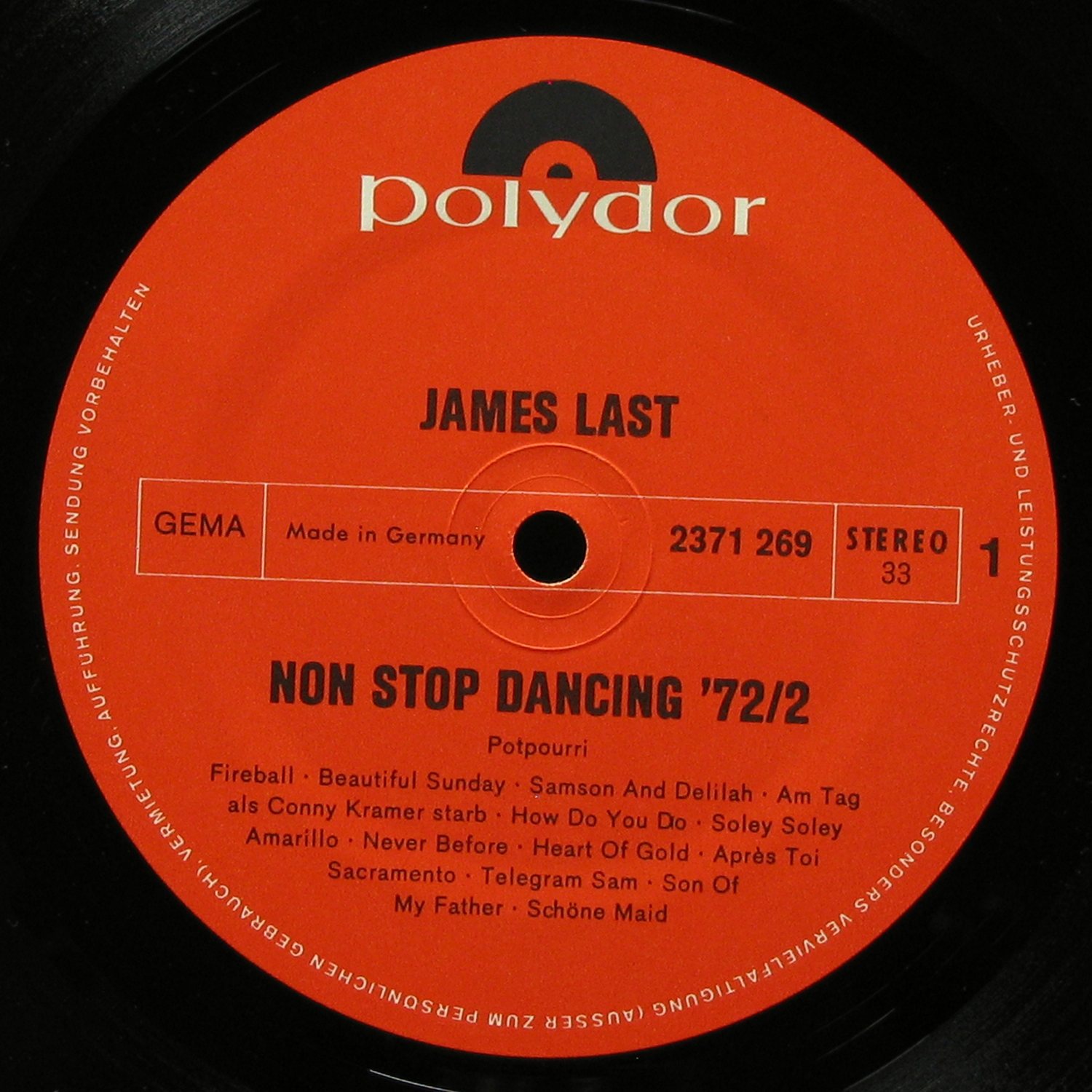 LP James Last — Non Stop Dancing '72/2 фото 3