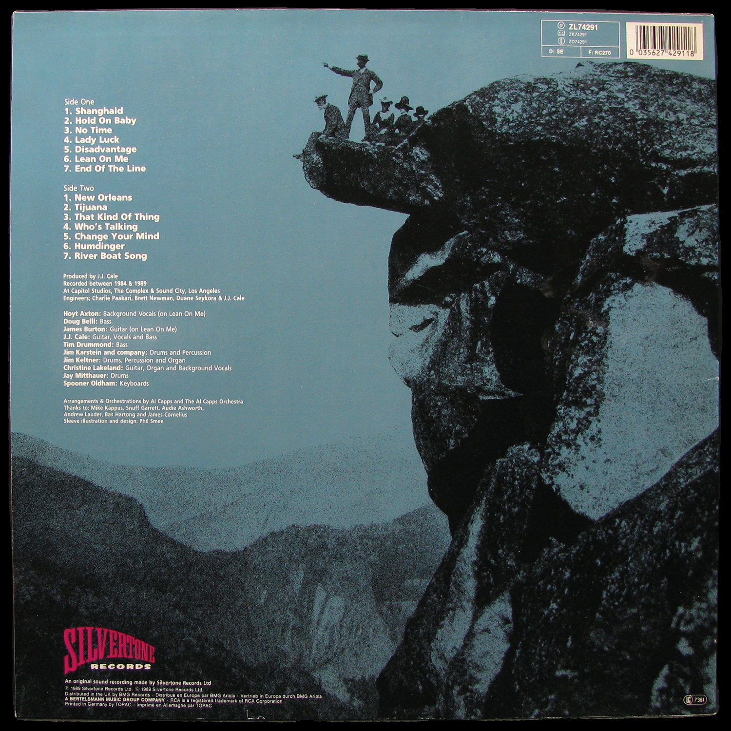 LP J.J. Cale — Travel-Log фото 2