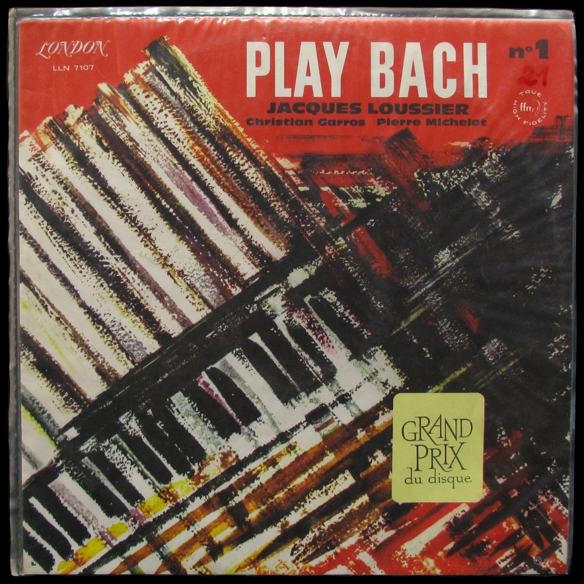 LP Jacques Loussier — Play Bach No. 1 (mono) фото