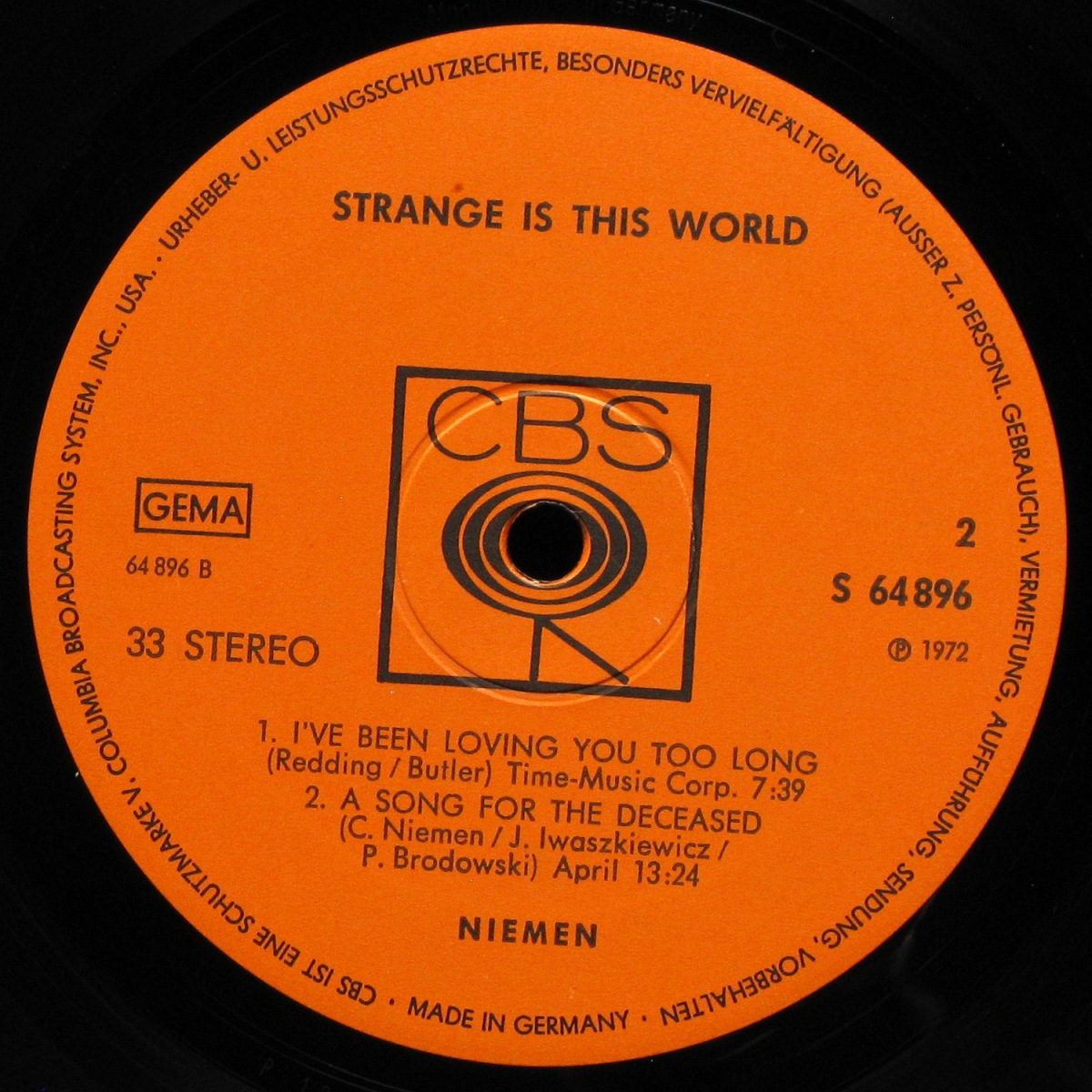 LP Czeslaw Niemen — Strange Is This World фото 4