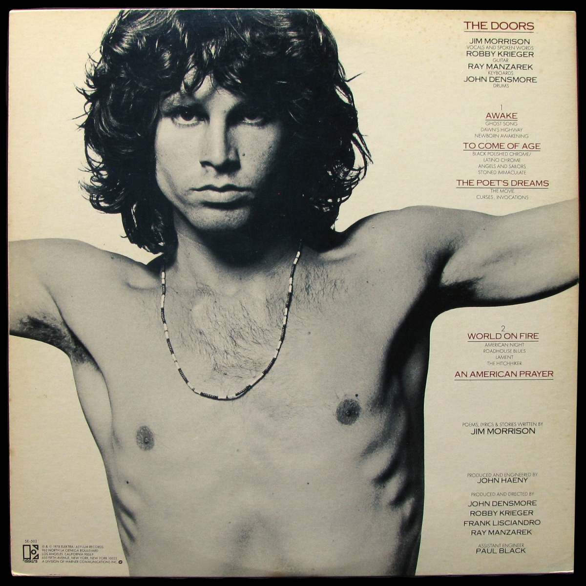 LP Jim Morrison — An American Prayer (+ booklet) фото 2