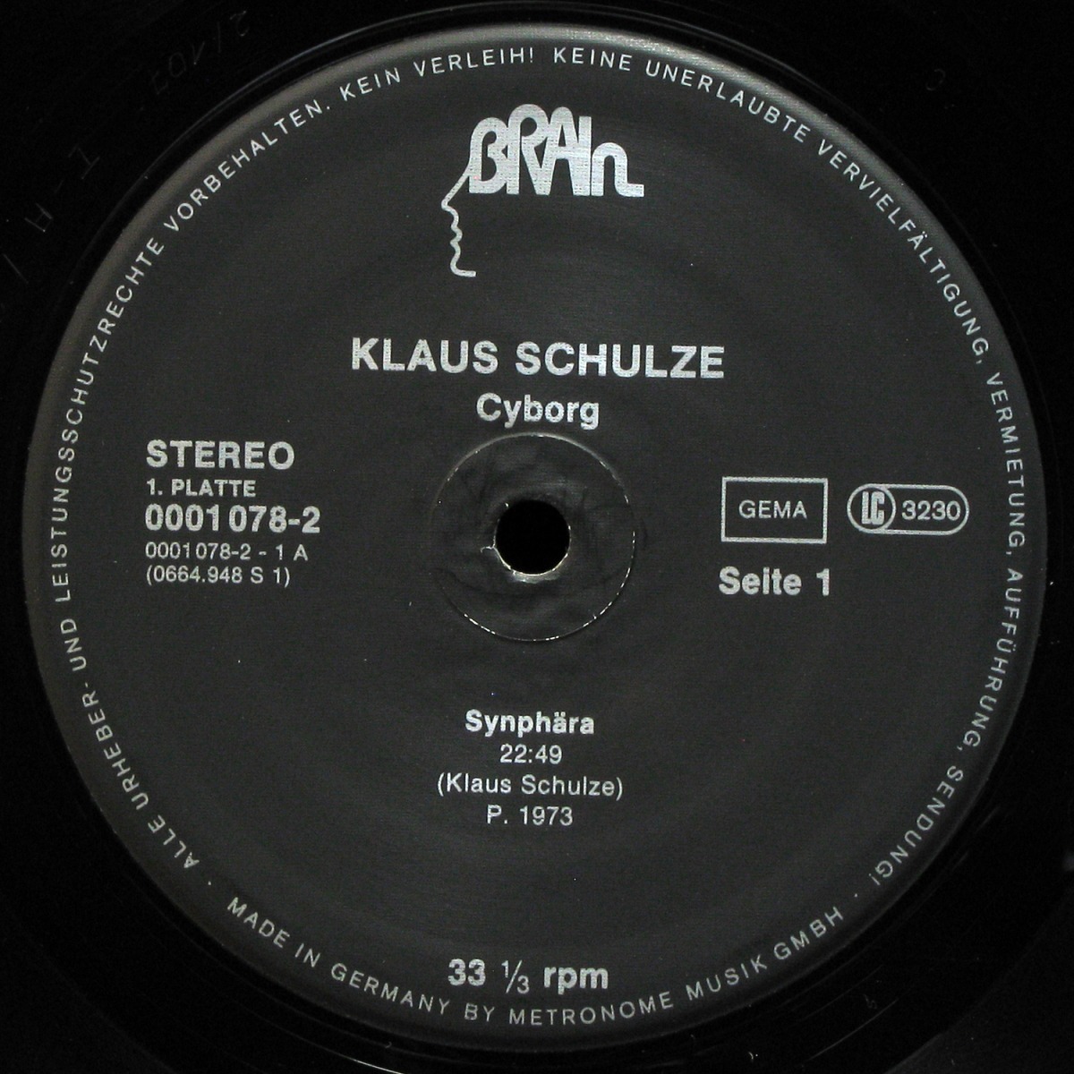 LP Klaus Schulze — Cyborg (2LP) фото 3