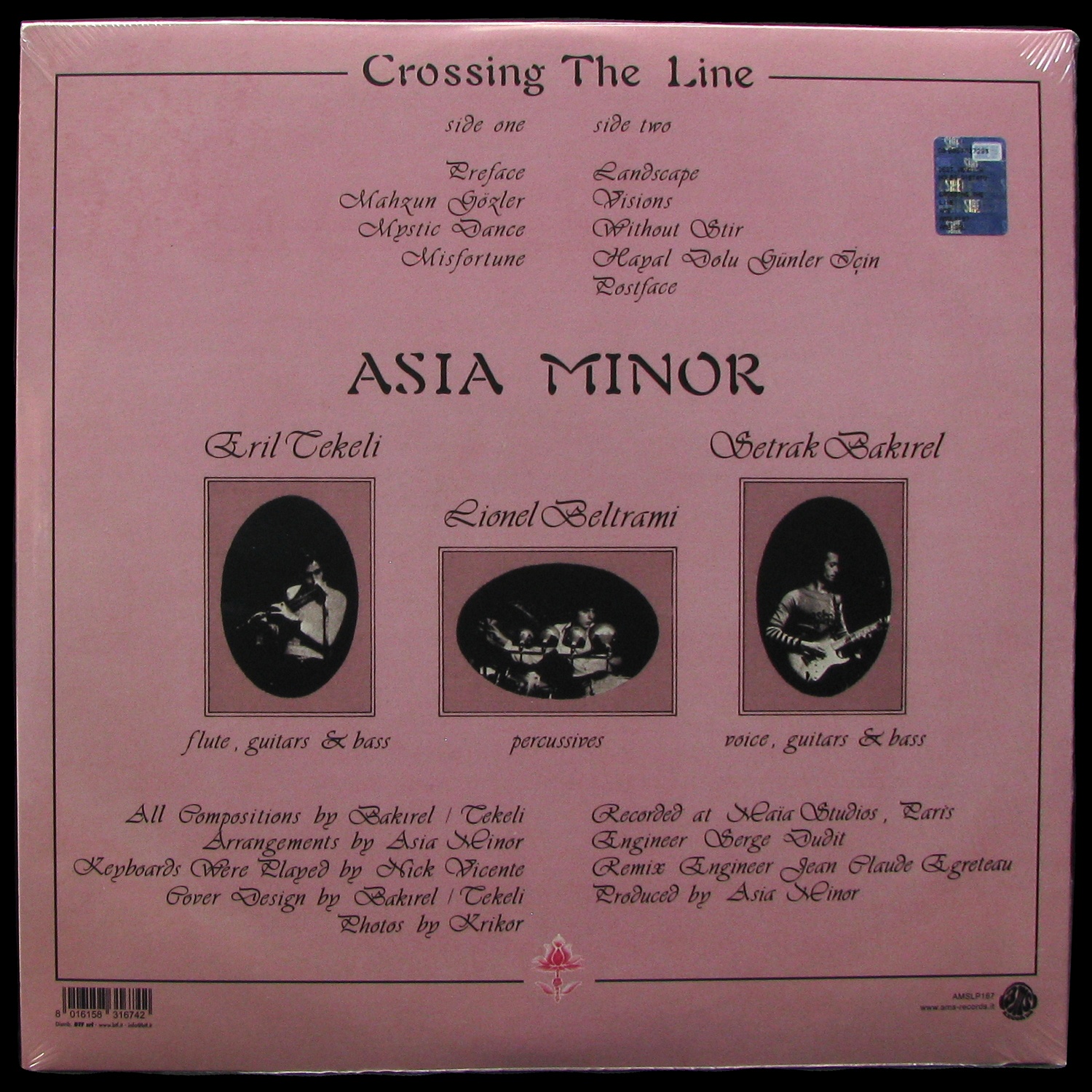 LP Asia Minor — Crossing The Line (coloured vinyl) фото 2