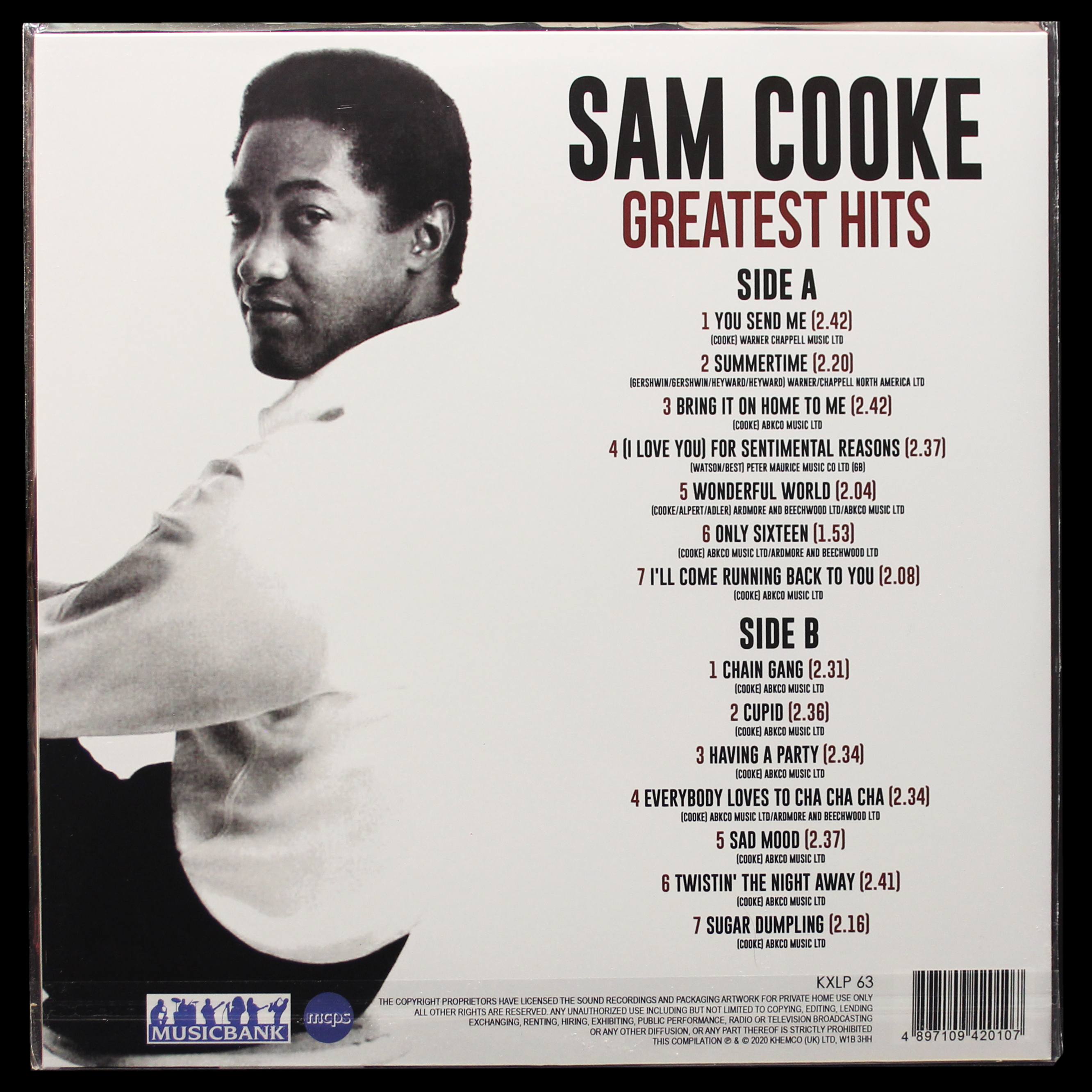 LP Sam Cooke — Greatest Hits фото 2