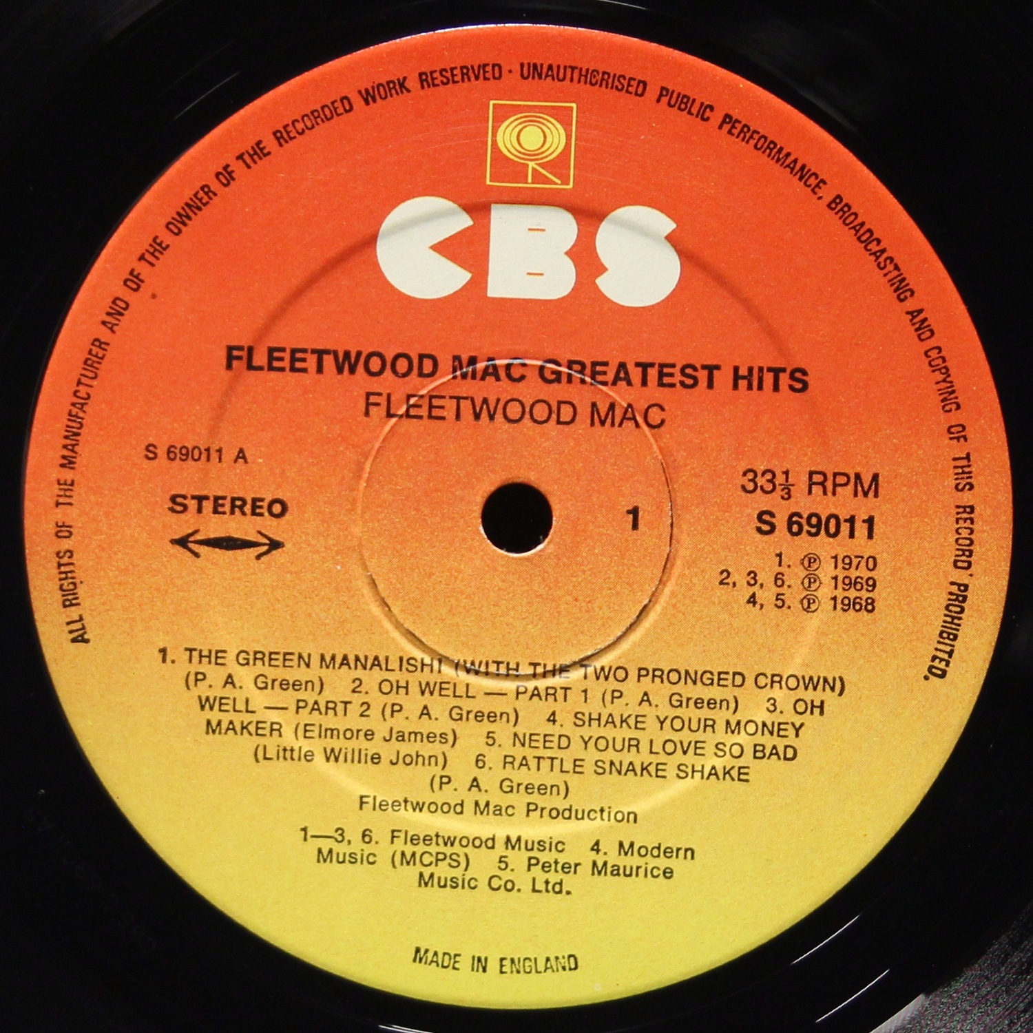 LP Fleetwood Mac — Greatest Hits фото 3