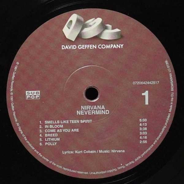 LP Nirvana — Nevermind фото 3