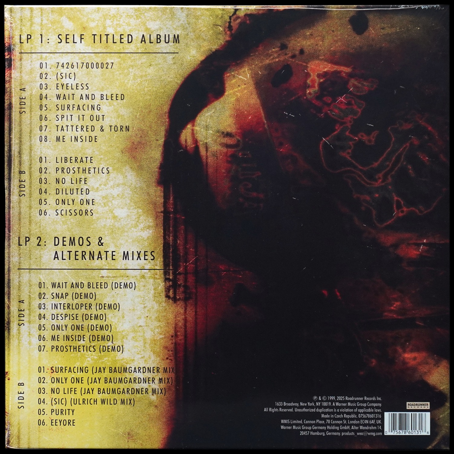 LP Slipknot — Slipknot (2LP, цветной винил) фото 2