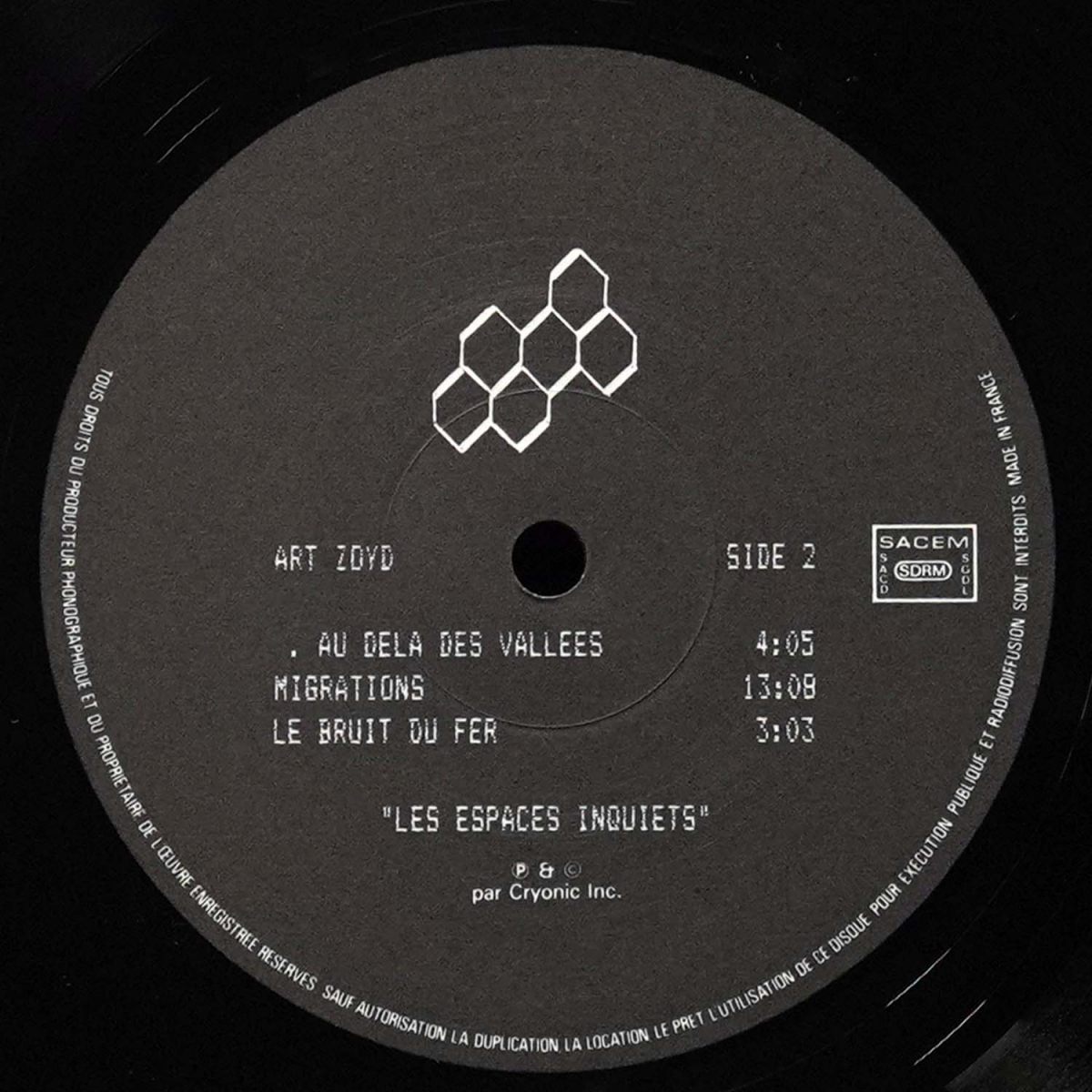 LP Art Zoyd — Les Espaces Inquiets фото 4