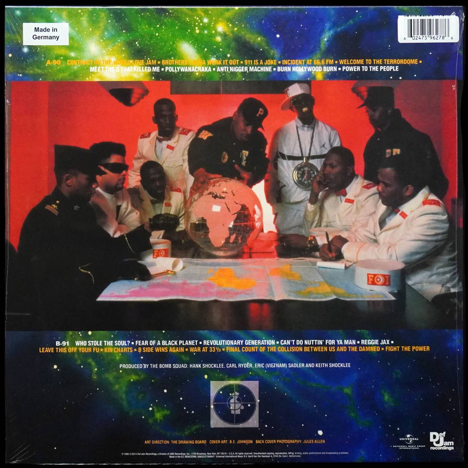 LP Public Enemy — Fear Of A Black Planet (цветной винил) фото 2