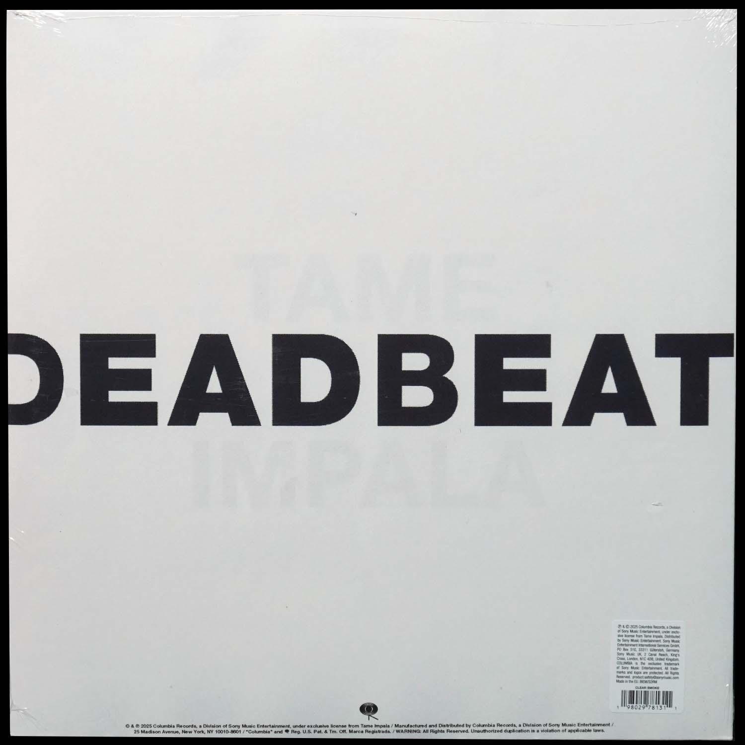 LP Tame Impala — Deadbeat (2LP, clear smoke vinyl) фото 2