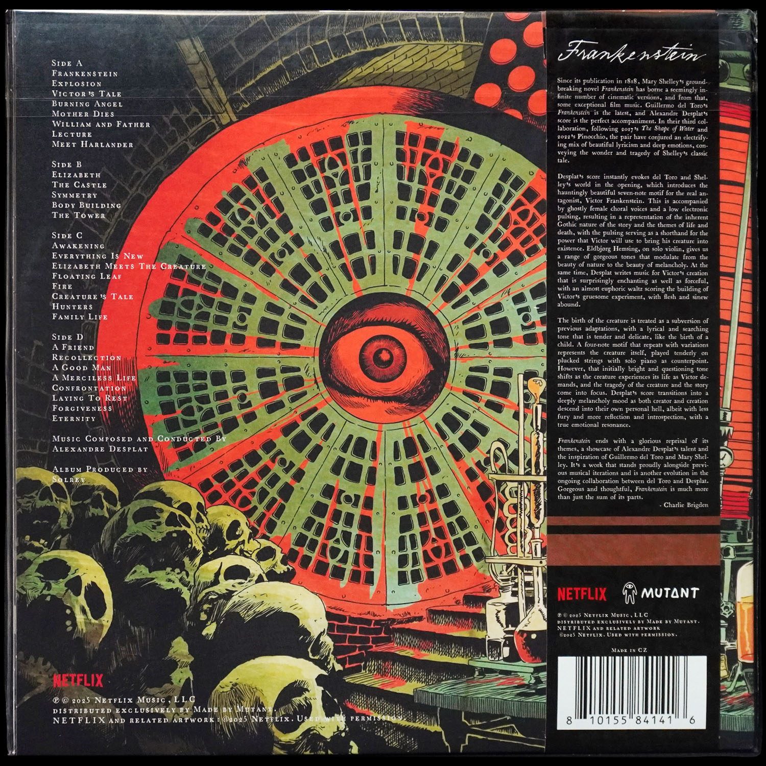 LP Alexandre Desplat — Frankenstein (Original Motion Picture Soundtrack) (2LP, + obi, цветной винил) фото 2