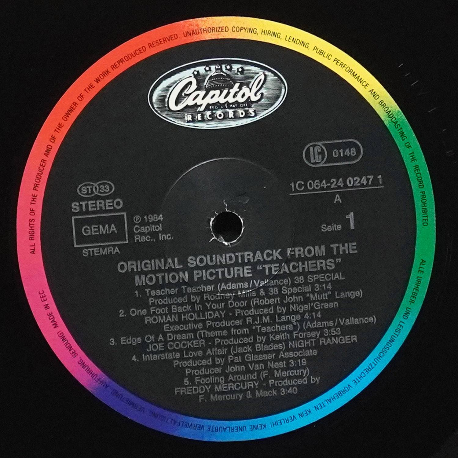 LP V/A — Teachers (Original Soundtrack From The Motion Picture) фото 2