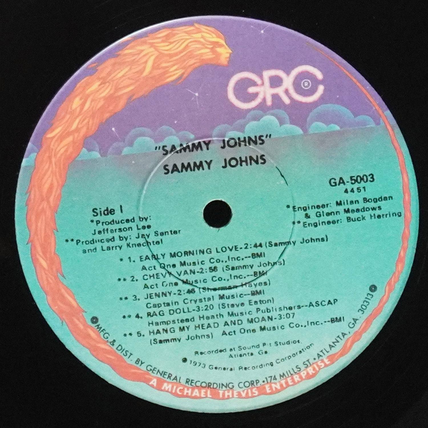 LP Sammy Johns — Sammy Johns фото 2