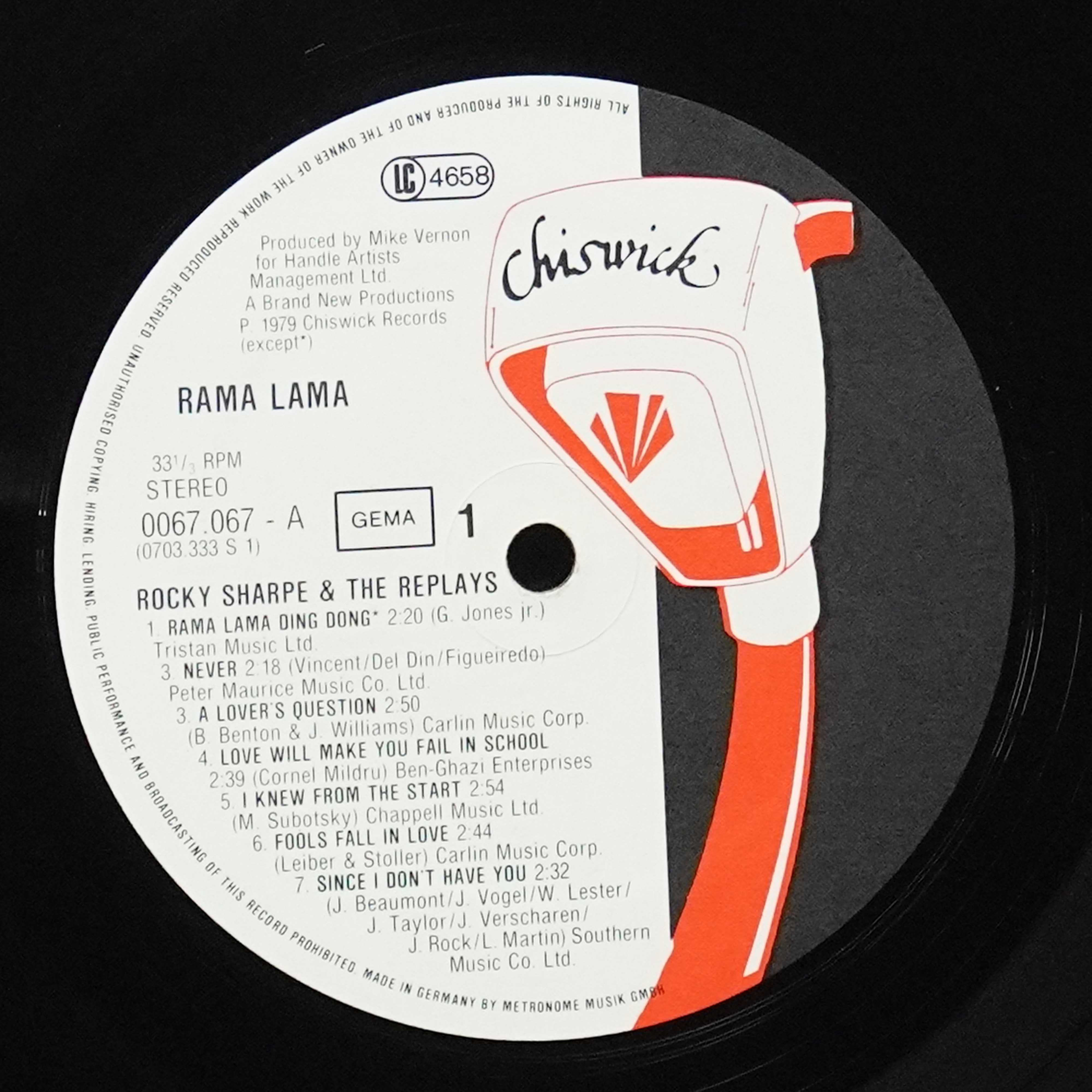 LP Rocky Sharpe & The Replays — Rama Lama фото 2
