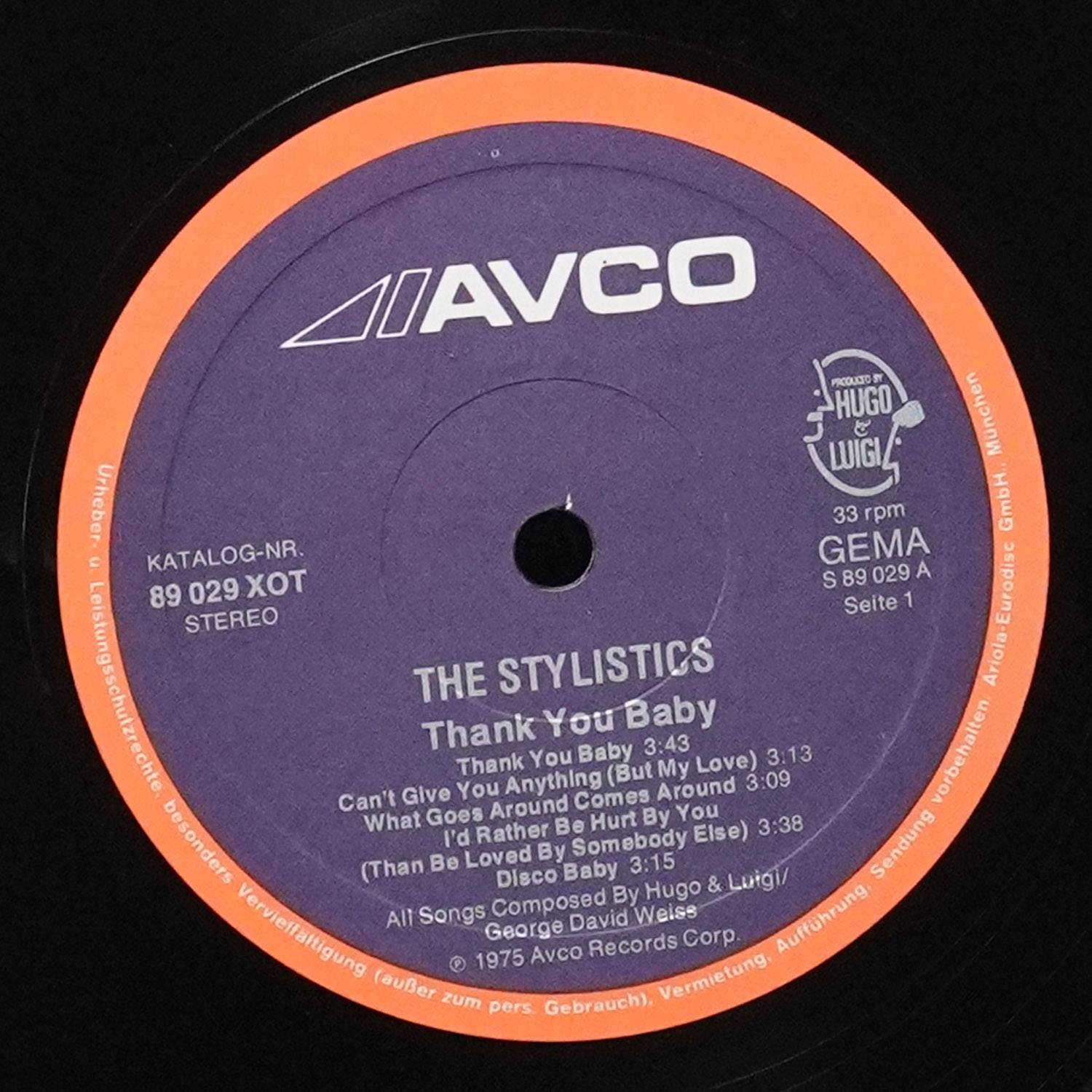 LP Stylistics — Thank You Baby фото 2