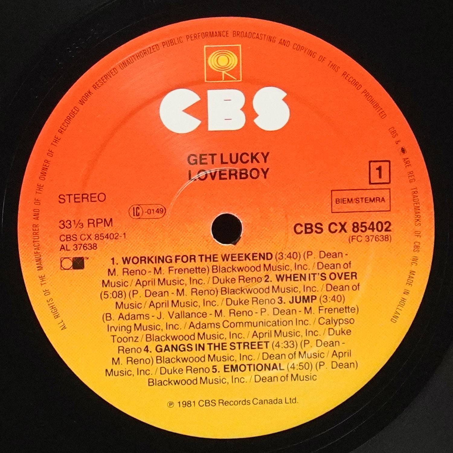 LP Loverboy — Get Lucky фото 2