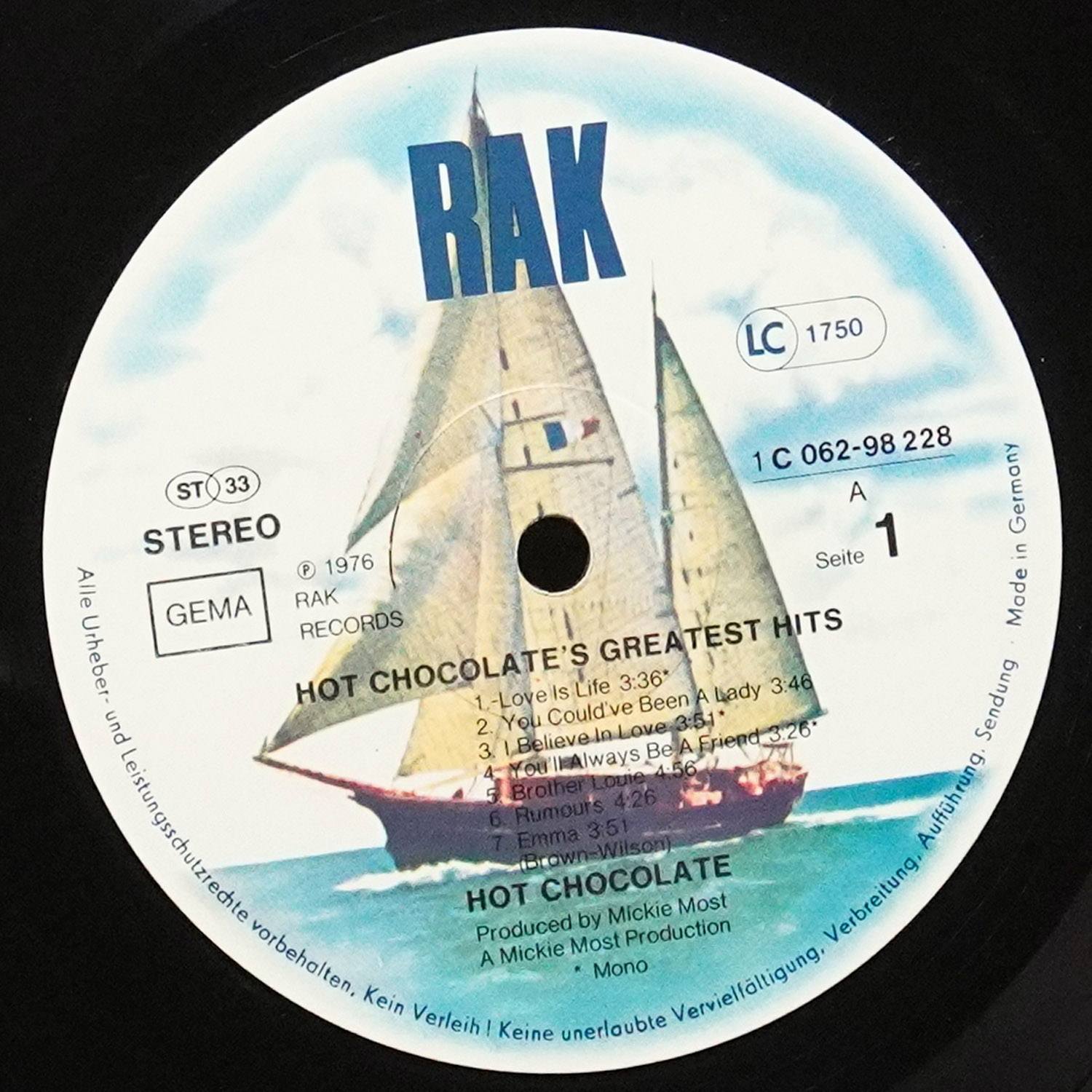 LP Hot Chocolate — XIV Greatest Hits фото 2