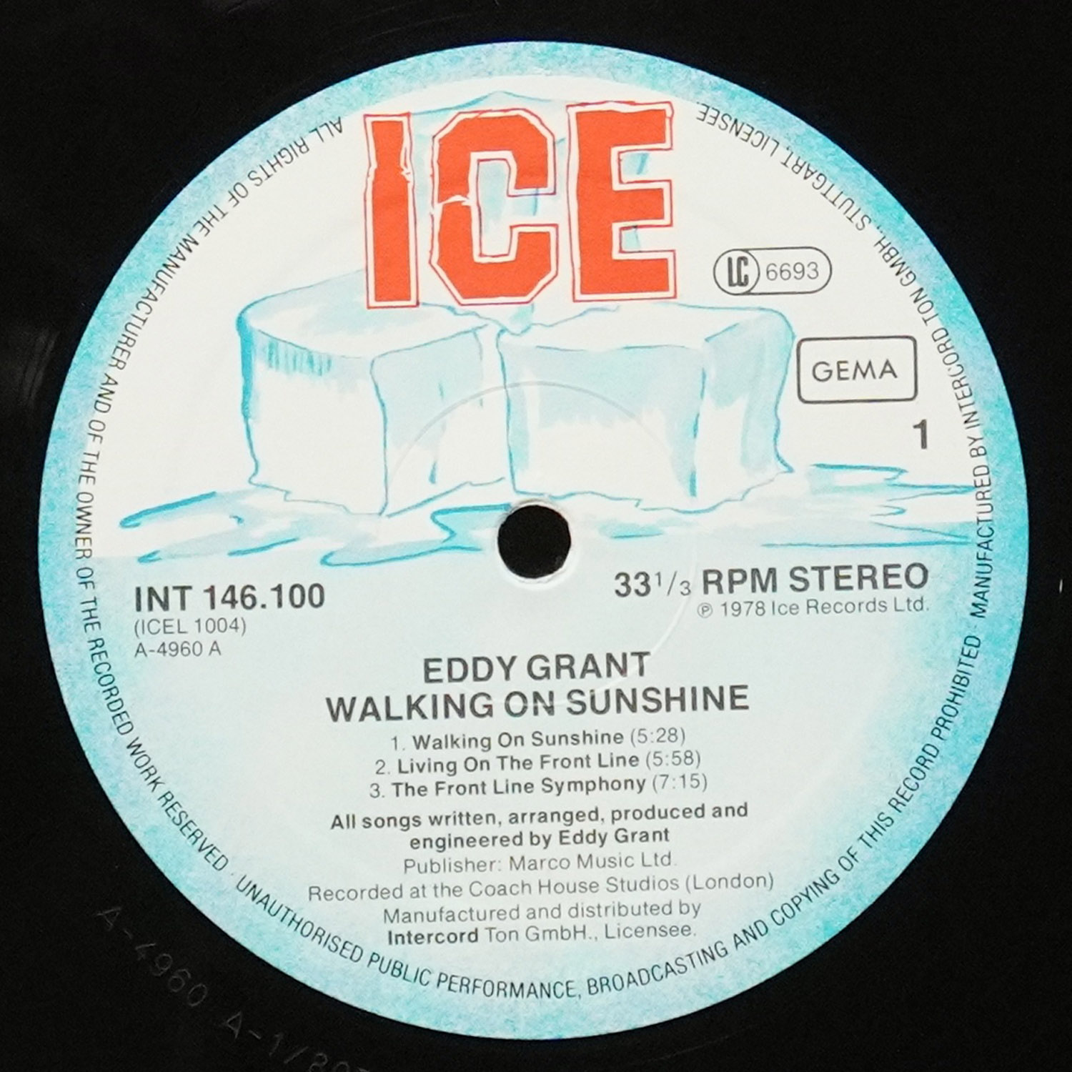 LP Eddy Grant — Walking On Sunshine фото 2